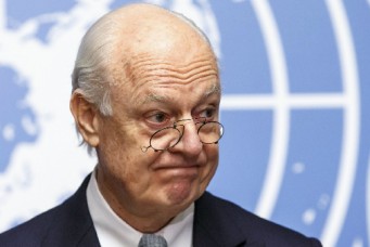UN Special Envoy of the Secretary-General for Syria Staffan de Mistura, Geneva, Jan. 25, 2016. Salvatore di Nolfi/epa/Corbis