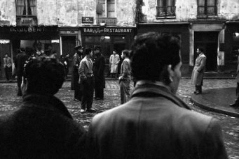 Police patrol the predominantly North African neighborhood La Goutte d’Or, Paris