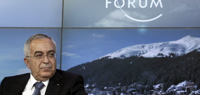 Then-Palestinian Prime Minister Salam Fayyad at the World Economic Forum (WEF) in Davos, Jan. 25, 2013. Denis Balibouse/Reuters
